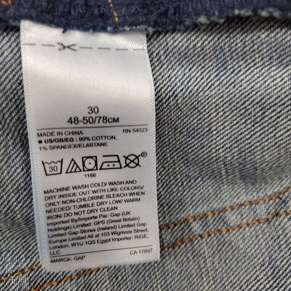 Gap Mini Medium Indigo Blue Jeans Skirt - Picture 6 of 9